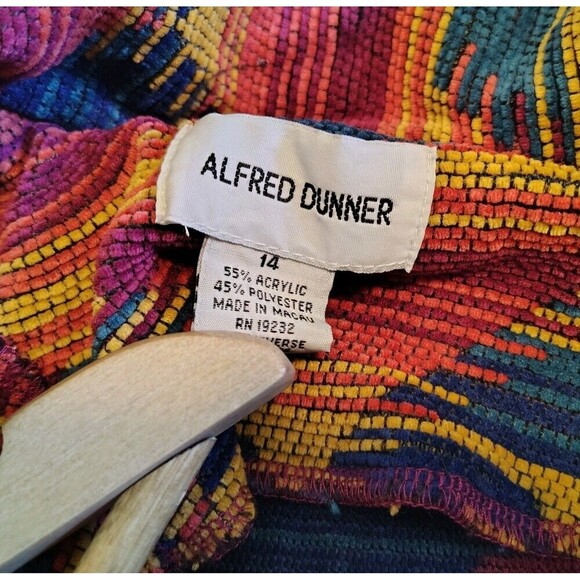 Vtg 90s Southwestern Size 14 Aztec Jacket Boho Geometric Woven Button Up Boho - Picture 3 of 8